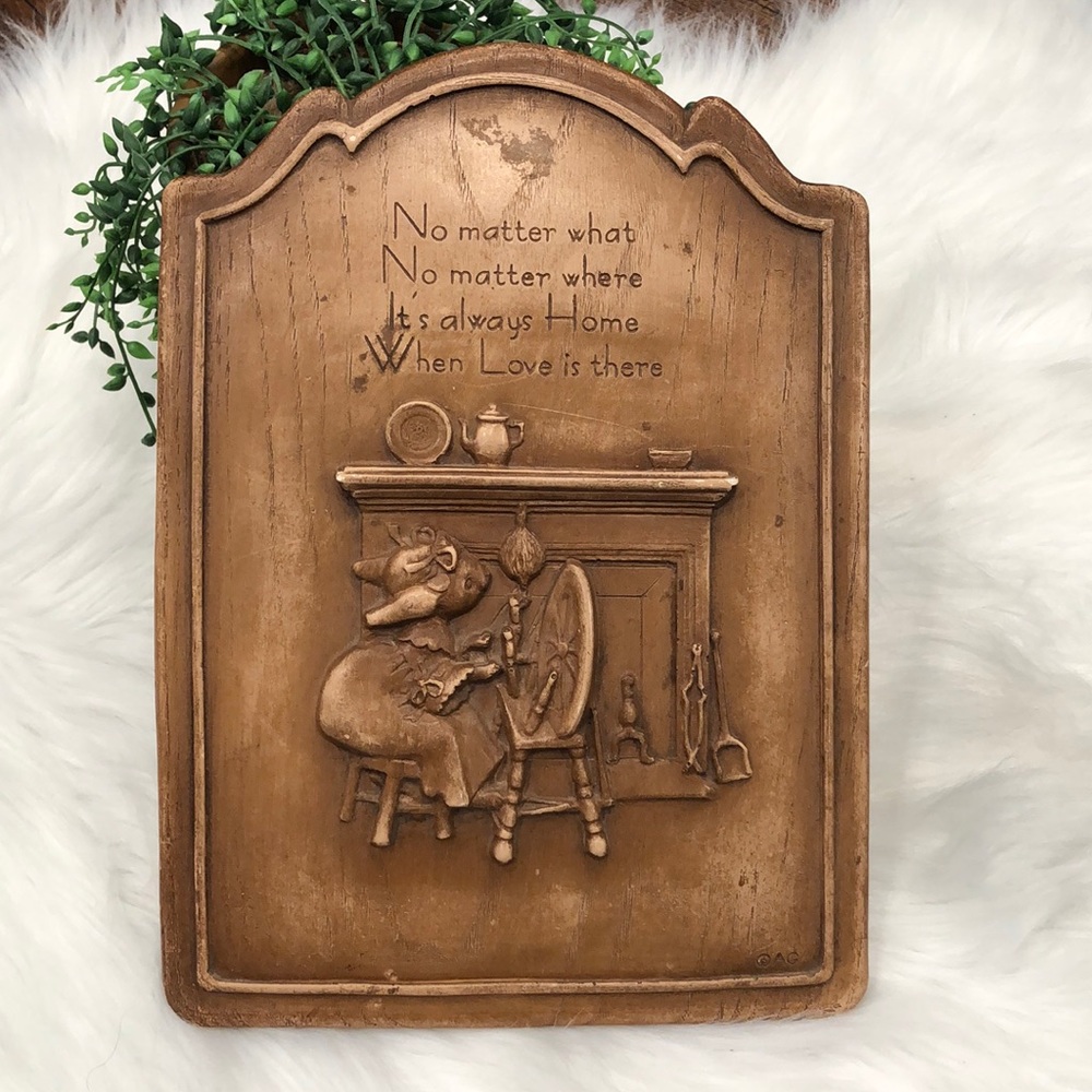 Vintage plaque